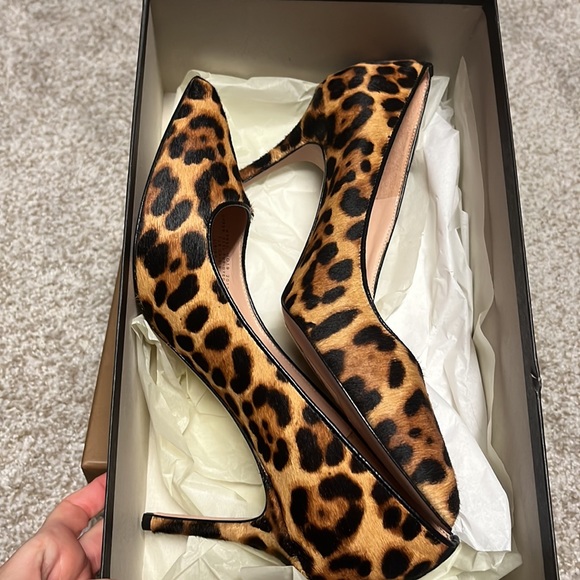 NIB J. Crew Elise Pump Leopard Haircalf Animal Print Made Italy Size 9 - Picture 5 of 8